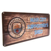 Manchester City plaat shed bord 40 x 18 cm